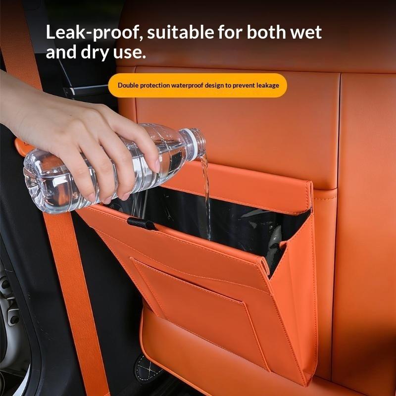 Waterproof Car Trash Can With Lid - Cubo de basura para coche, impermeable,
