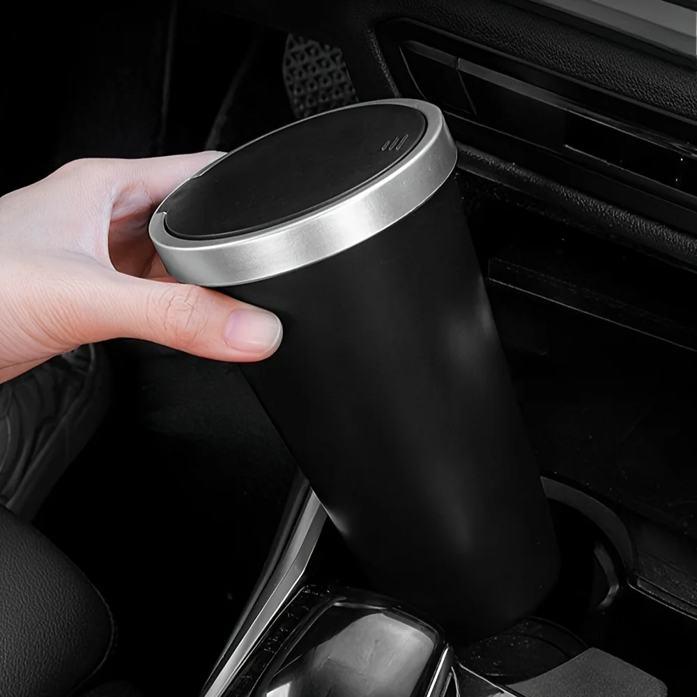 Mini cubo de basura compacto a - Waterproof Car Trash Can With Lid reseña y precio