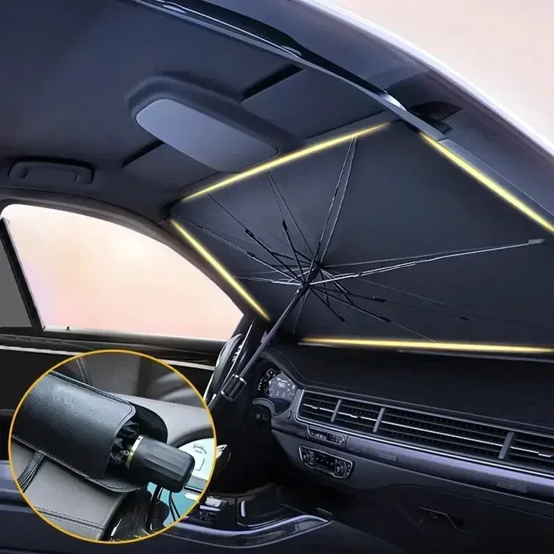 Parasol para Coche, Sombrilla  - Car Sunshade Windshield Umbrella Foldable reseña y precio