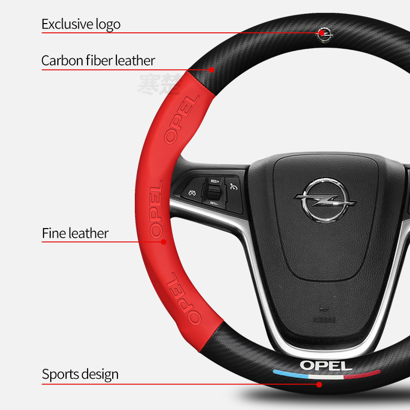 Para Opel OPCline ASTRA CORSA  - Car Steering Wheel Cover Anti Slip Breathable reseña y precio
