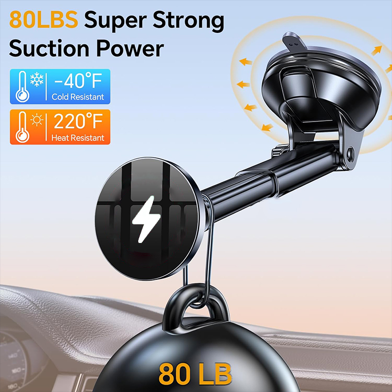 UYUXIO-cargador de coche inalá - Wireless Car Charger Mount Fast Charging reseña y precio
