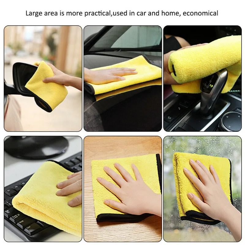 Paños de microfibra gruesos de - Microfiber Car Drying Towel Super Absorbent reseña y precio