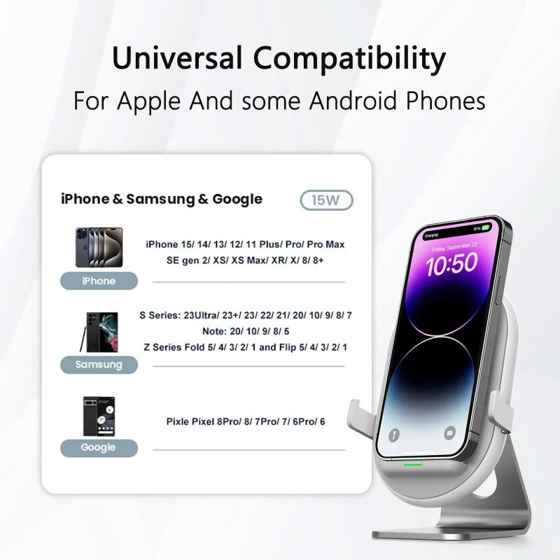 Soporte de Carga Inalámbrico p - Wireless Car Charger Mount Fast Charging reseña y precio