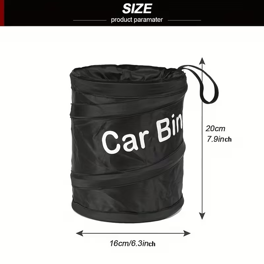 Mini cubo de basura emergente  - Waterproof Car Trash Can With Lid reseña y precio