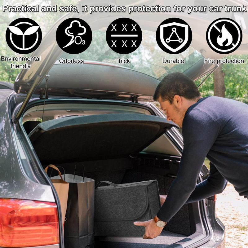 Organizador de maletero de coc - Car Trunk Organizer Foldable Storage Box reseña y precio