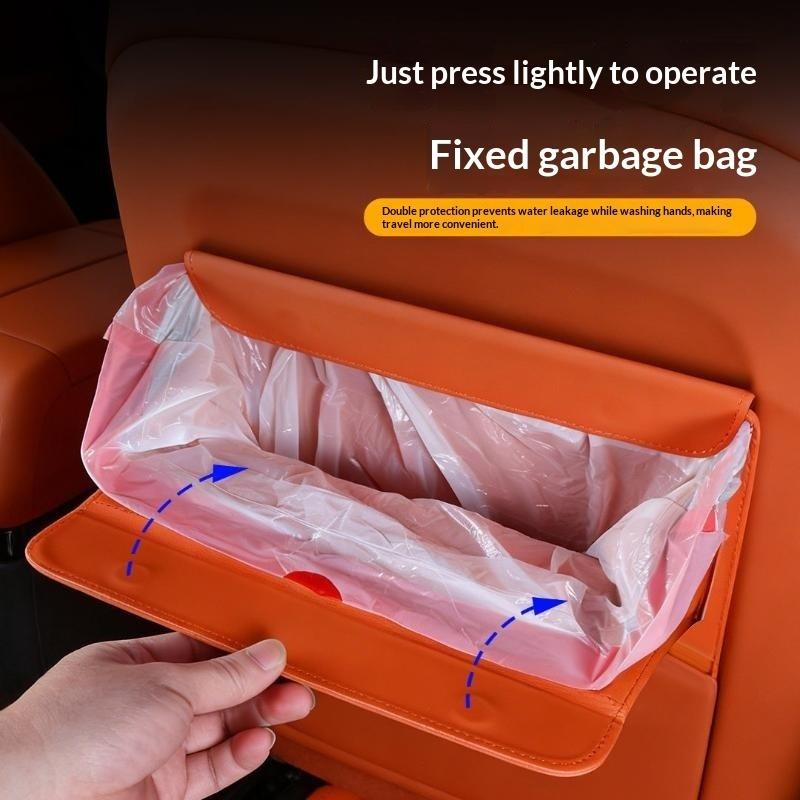 Cubo de basura para coche, imp - Waterproof Car Trash Can With Lid reseña y precio