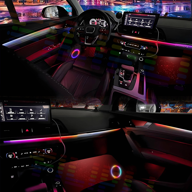 Kit de iluminación ambiental p - Led Ambient Interior Car Lights App Control reseña y precio